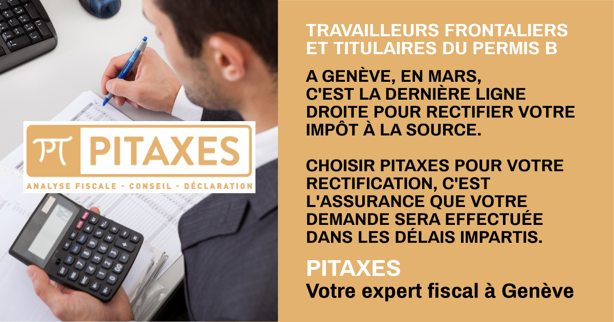 Rectification impôts à la source à Genève