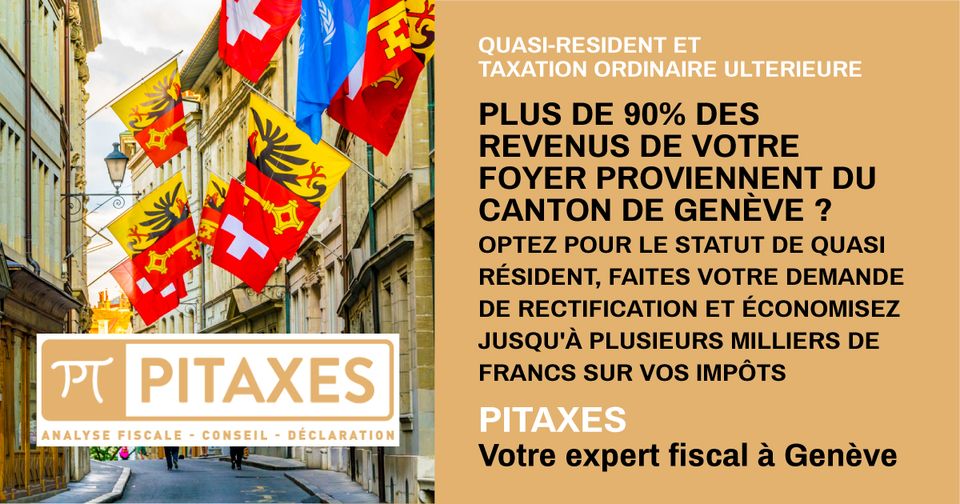 Quasi-resident et taxation ordinaire ulterieure